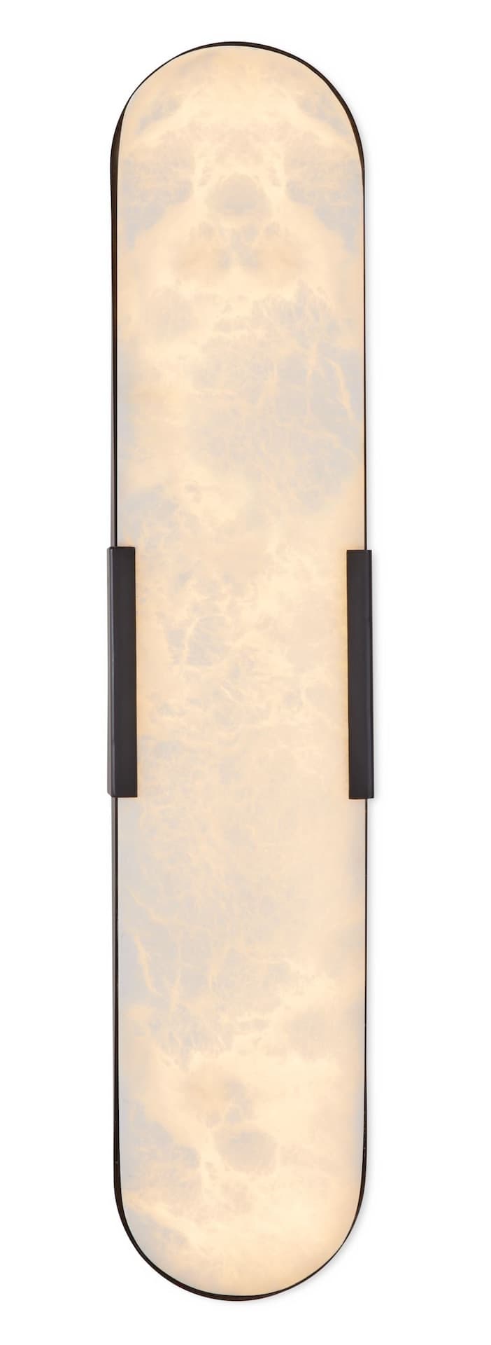 Canvas 1-Light Oval Marble Effect Wall Sconce