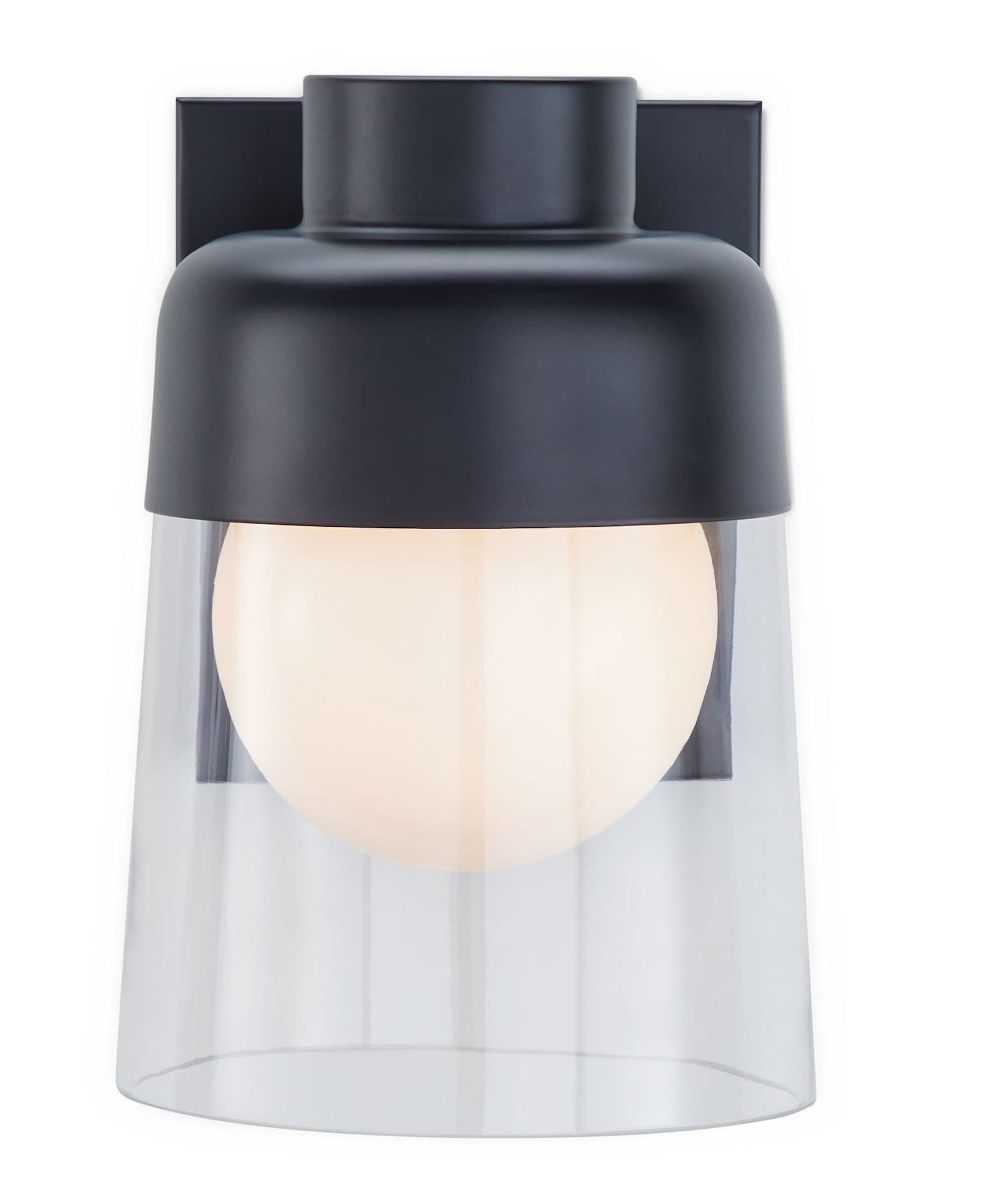 Noma 1-Light LED Outdoor Wall Sconce, 600 Lumen, Black