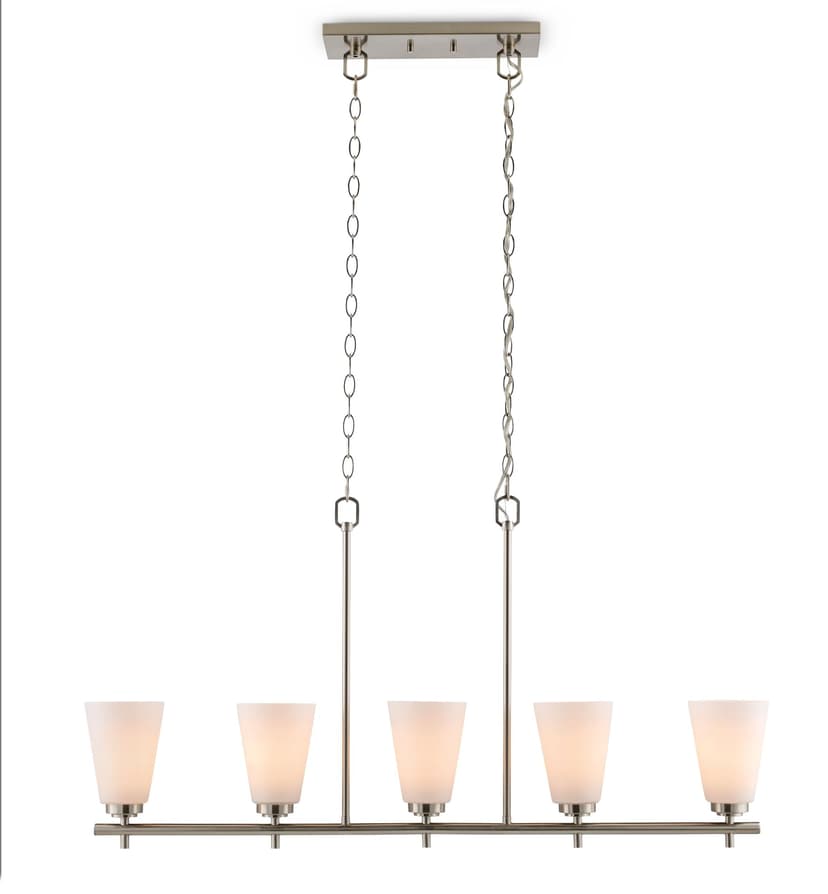 Canvas Sinclair 5-Light Chandelier with Opal Glass Shades