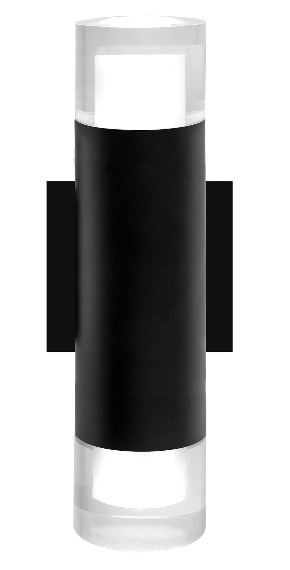 BAZZ Luvia 470 Lumens/6W/3000K Matte Black Outdoor Integrated LED Wall Light Fixture