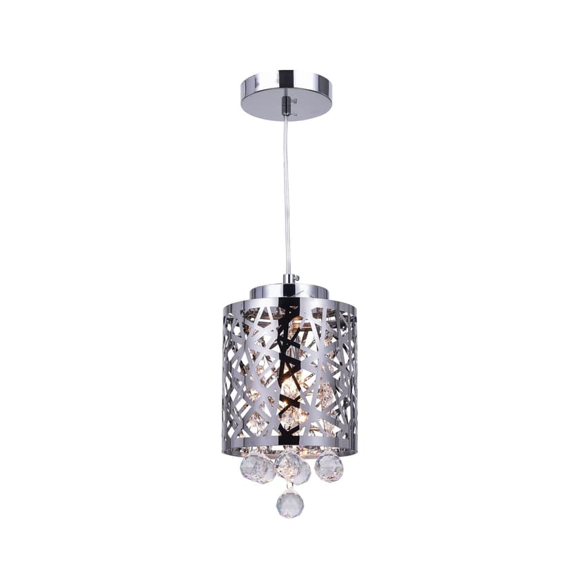 CWI Lighting Eternity 1-Light Chrome Mini Pendant