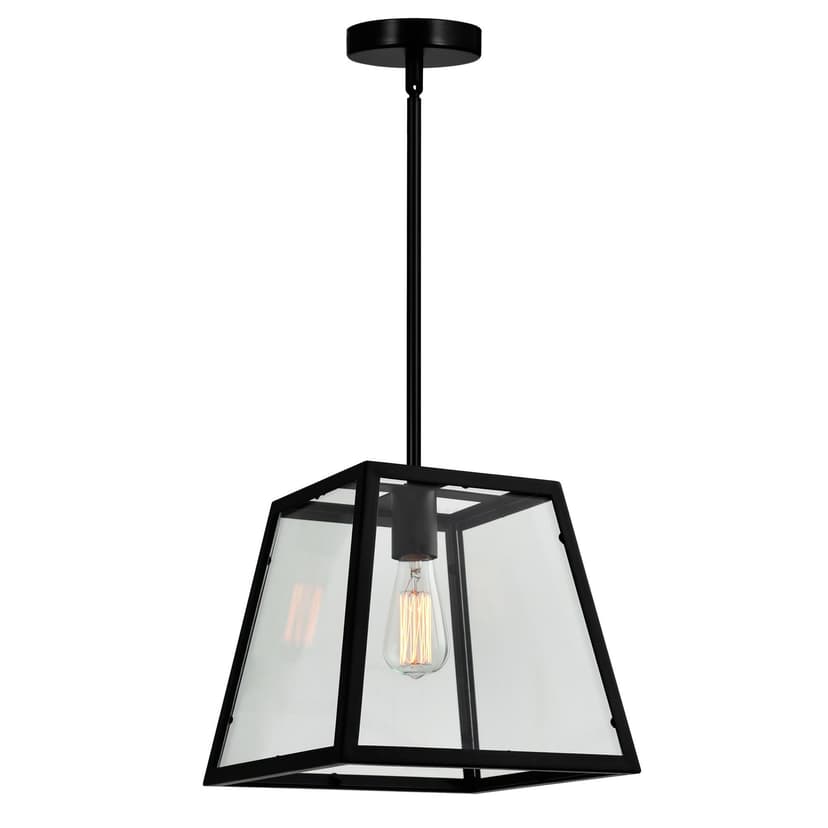CWI Lighting Alyson Indoor Down Mini Pendant, Black