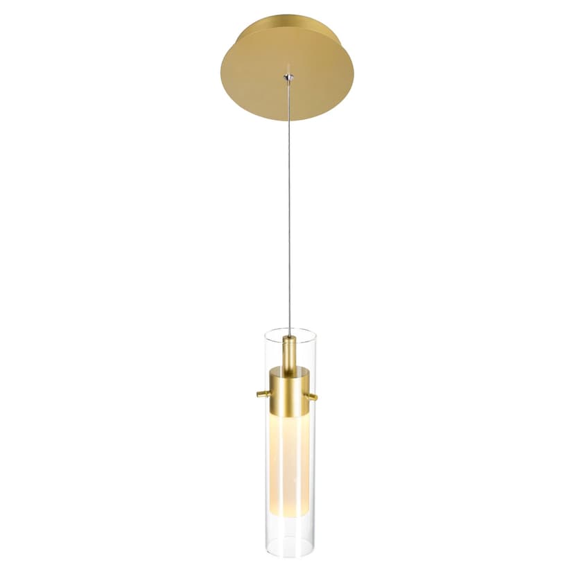 CWI Lighting Olinda LED Satin Gold Mini Pendant