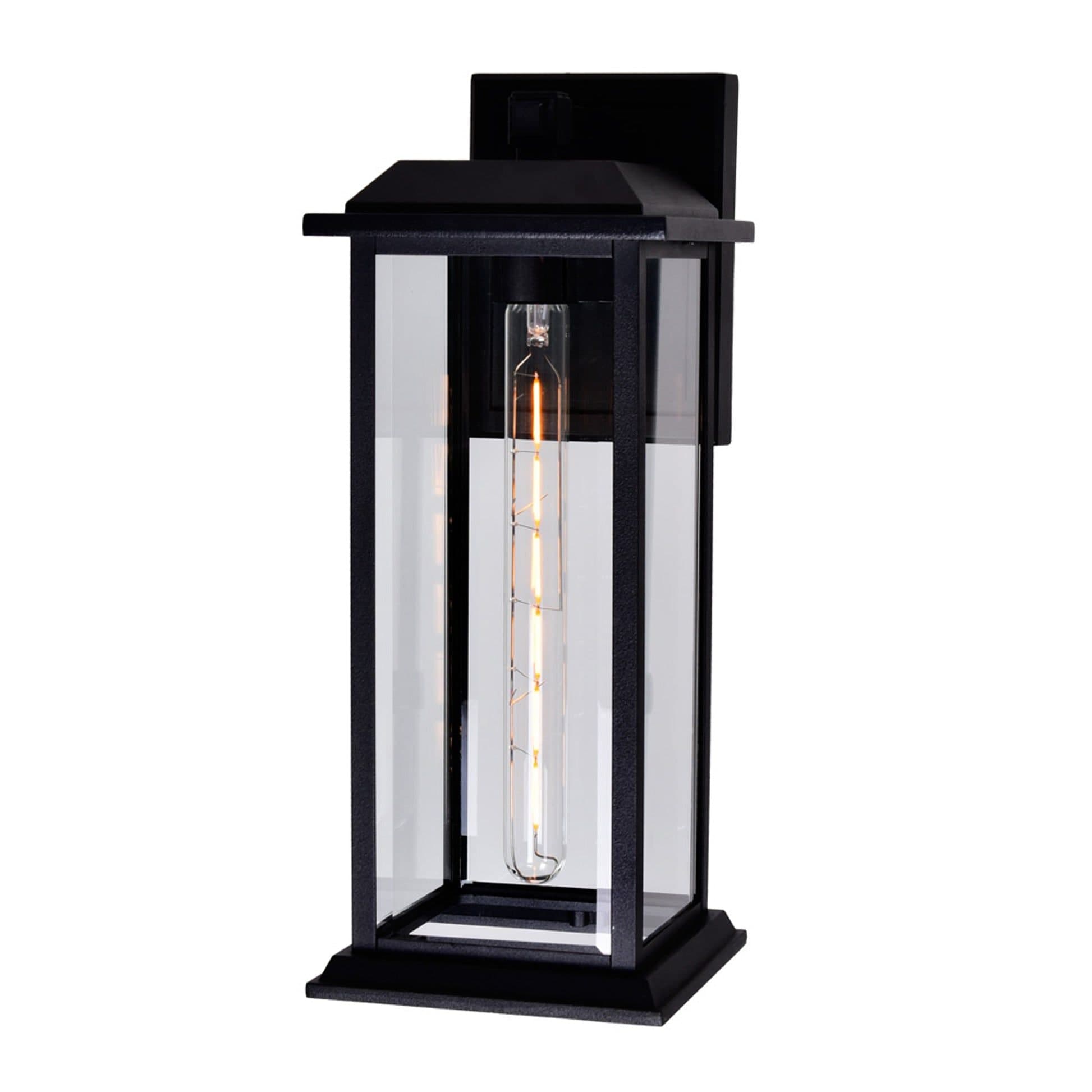 CWI Lighting Blackbridge Black Outdoor Dimmable Wall Light