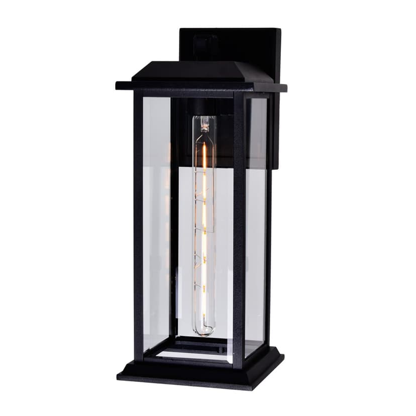 CWI Lighting Blackbridge Black Outdoor Dimmable Wall Light