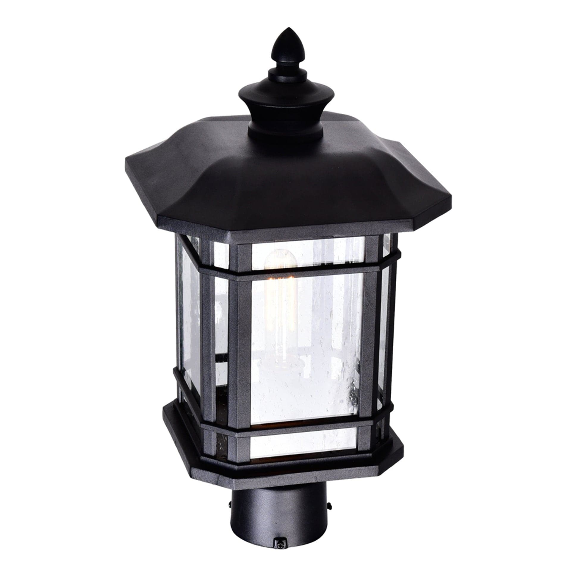 CWI Lighting Blackburn Black Outdoor Dimmable Lantern Head