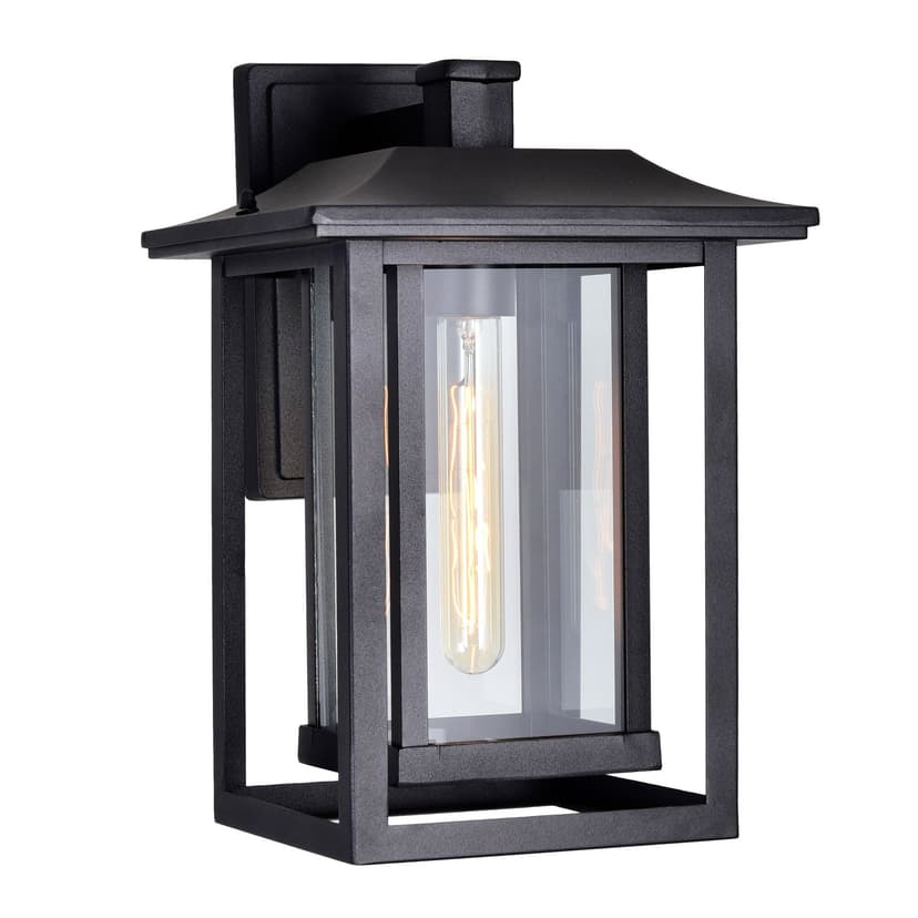 CWI Lighting Winfield Black Outdoor Dimmable Wall Light