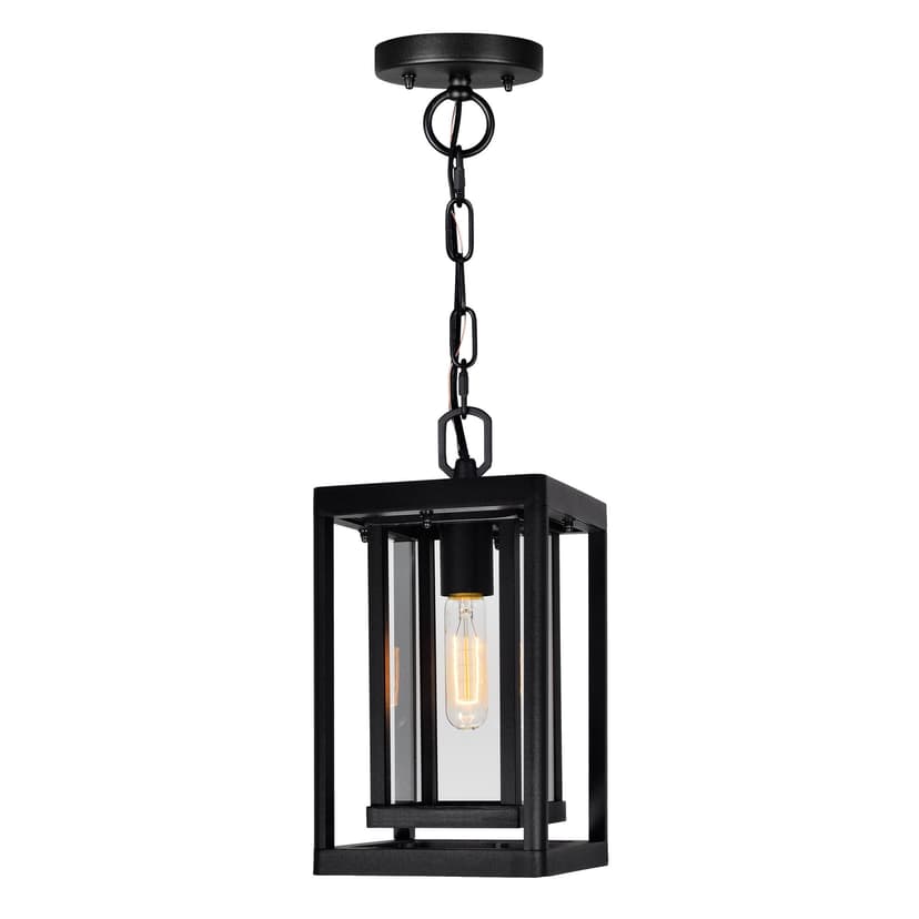 CWI Lighting Mulvane Black Outdoor Dimmable Hanging Light