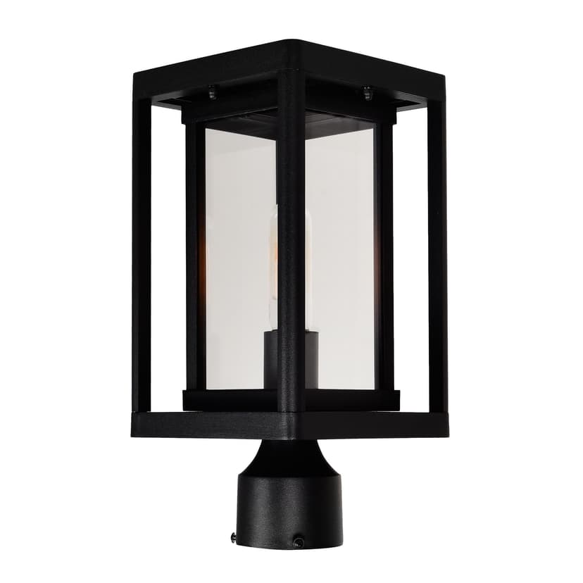 CWI Lighting Mulvane Black Outdoor Dimmable Lantern Head