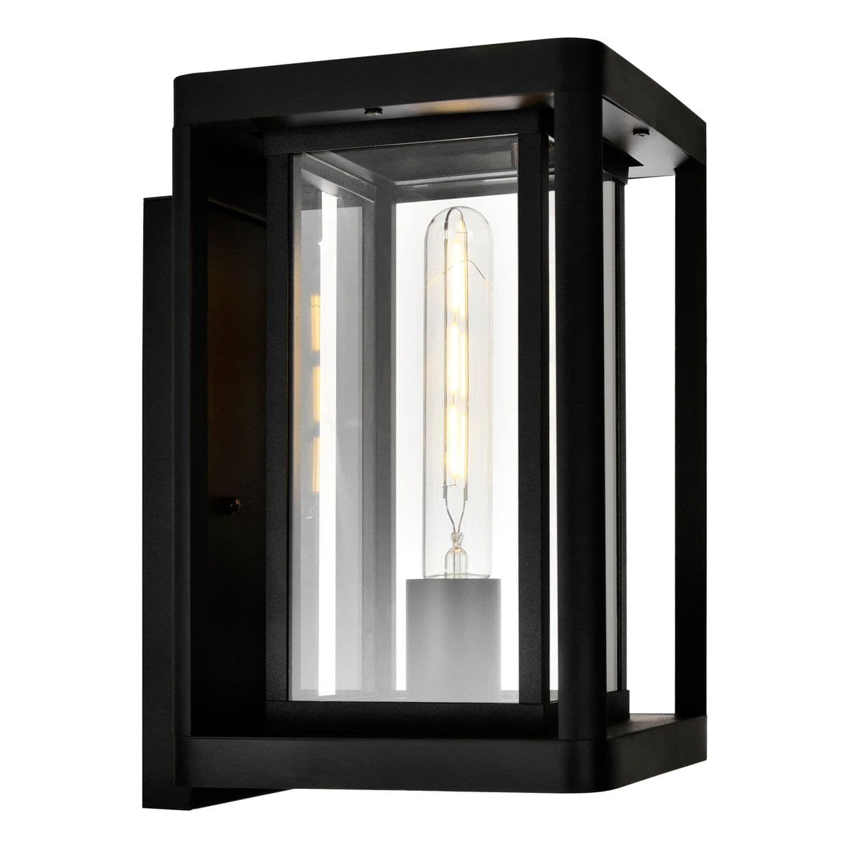 CWI Lighting Mulvane 1-Light Black Outdoor Wall Light