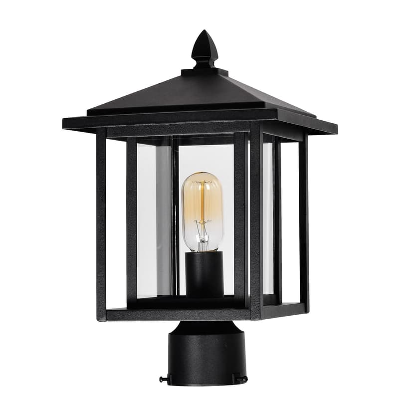 CWI Lighting Crawford Black Outdoor Dimmable Lantern Head