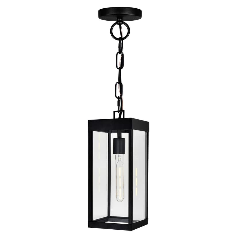 CWI Lighting Windsor Black Outdoor Dimmable Ceiling Light