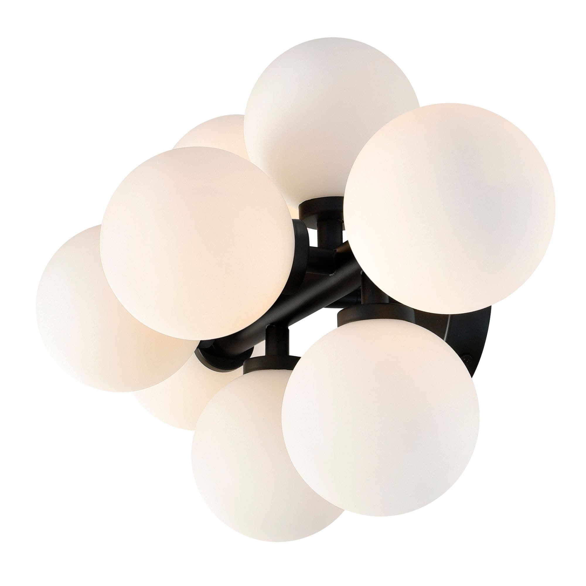 CWI Lighting Arya 8 Light Wall Sconce, Black