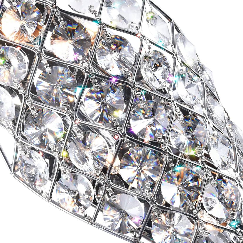CWI Lighting Chique 4-Light Chrome Wall Light