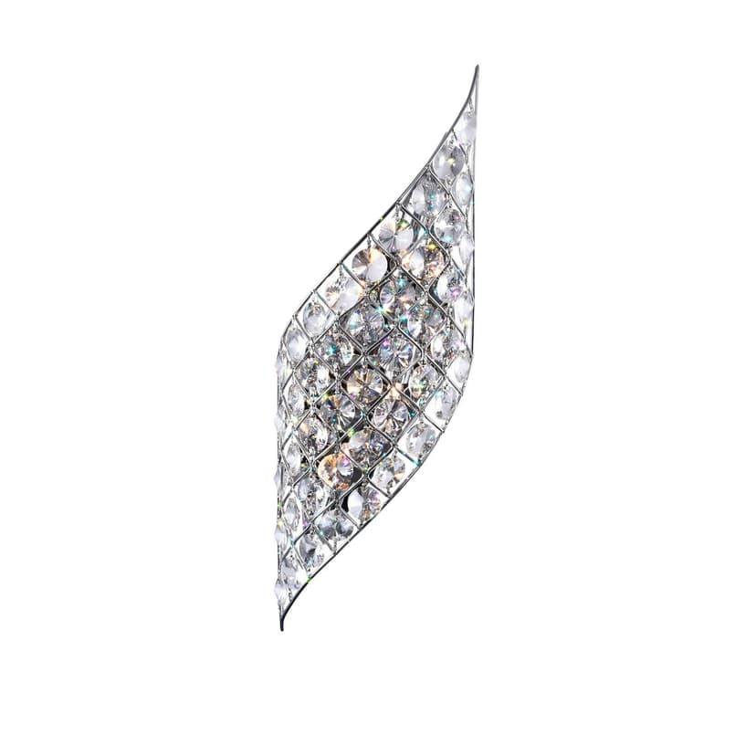CWI Lighting Chique 4-Light Ribbon Chrome Wall Sconce