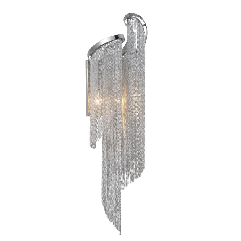 CWI Lighting Daisy 2-Light Chrome Wall Sconce