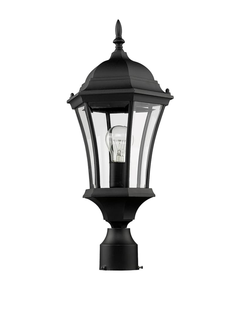 Z-Lite Wakefield Outdoor Post Fixture, 9.5-in, Black