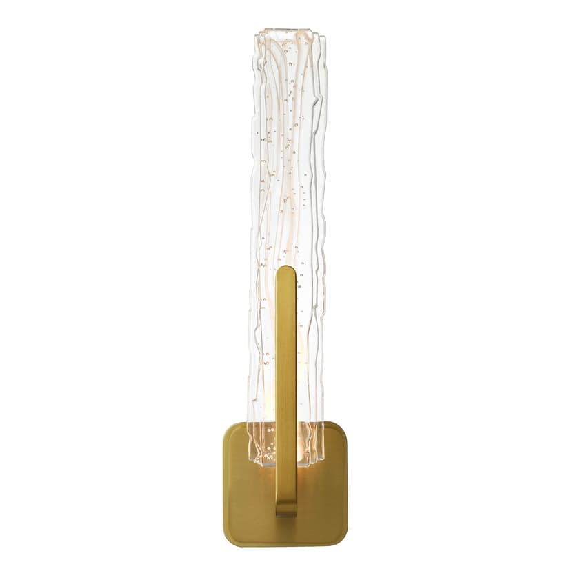 CWI Lighting Curva Integrated LED 19in Brass Wall Light