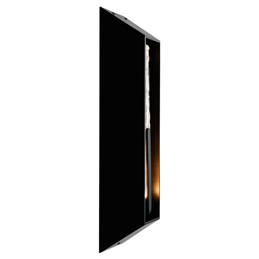 CWI Lighting Curva LED 24in Sand Black Outdoor Wall Light