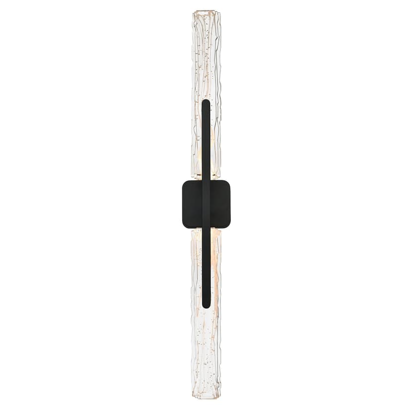 CWI Lighting Curva LED 36in Black Indoor-Outdoor Wall Light