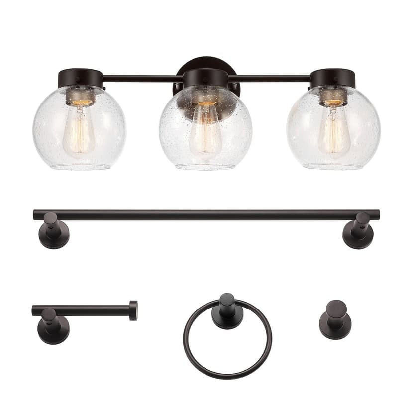 Globe 5-Piece Bath Vanity Light Set