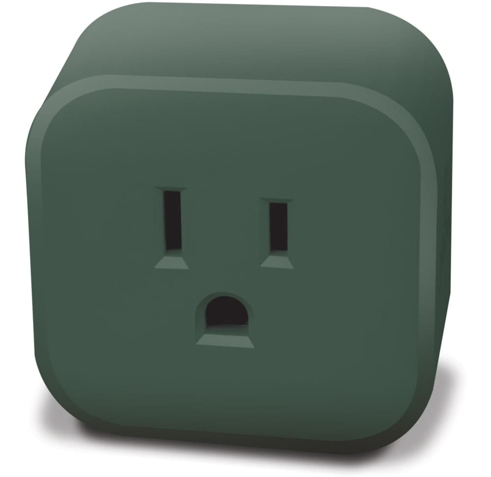 Globe Smart Wifi Outlet Plug, Compatible with Alexa and Google Assistant, Green