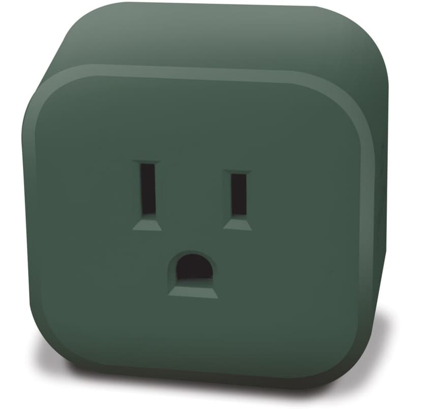 Globe Smart Wifi Outlet Plug, Compatible with Alexa and Google Assistant, Green