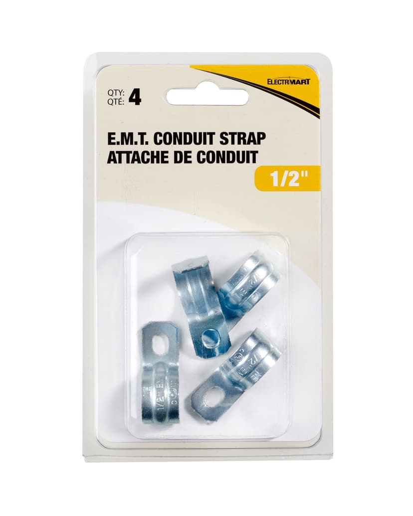1/2-in E.M.T. Conduit Straps, 4-pk