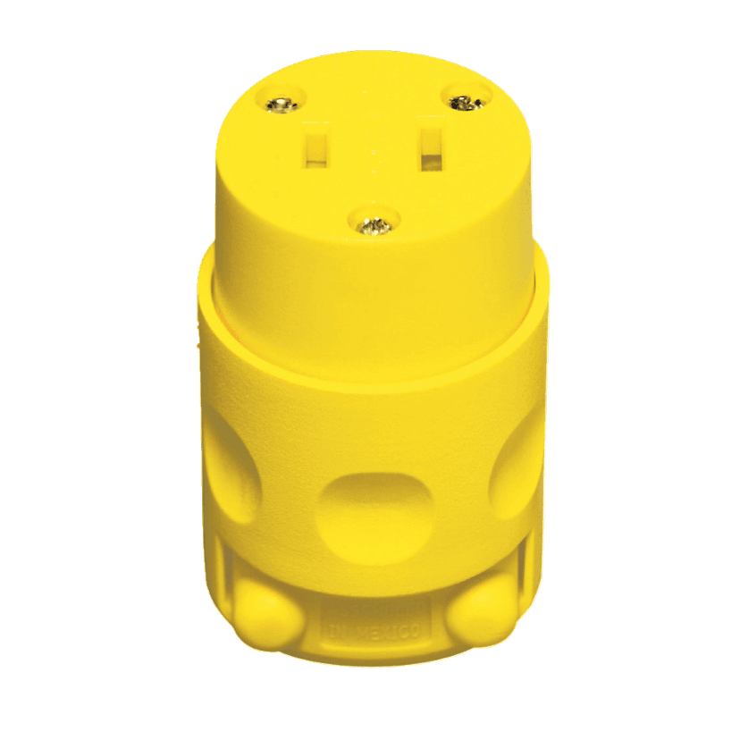 Leviton 115CV-000 PVC Connector, 15 Amp, 125 Volt, Non Grounding, Residential Grade