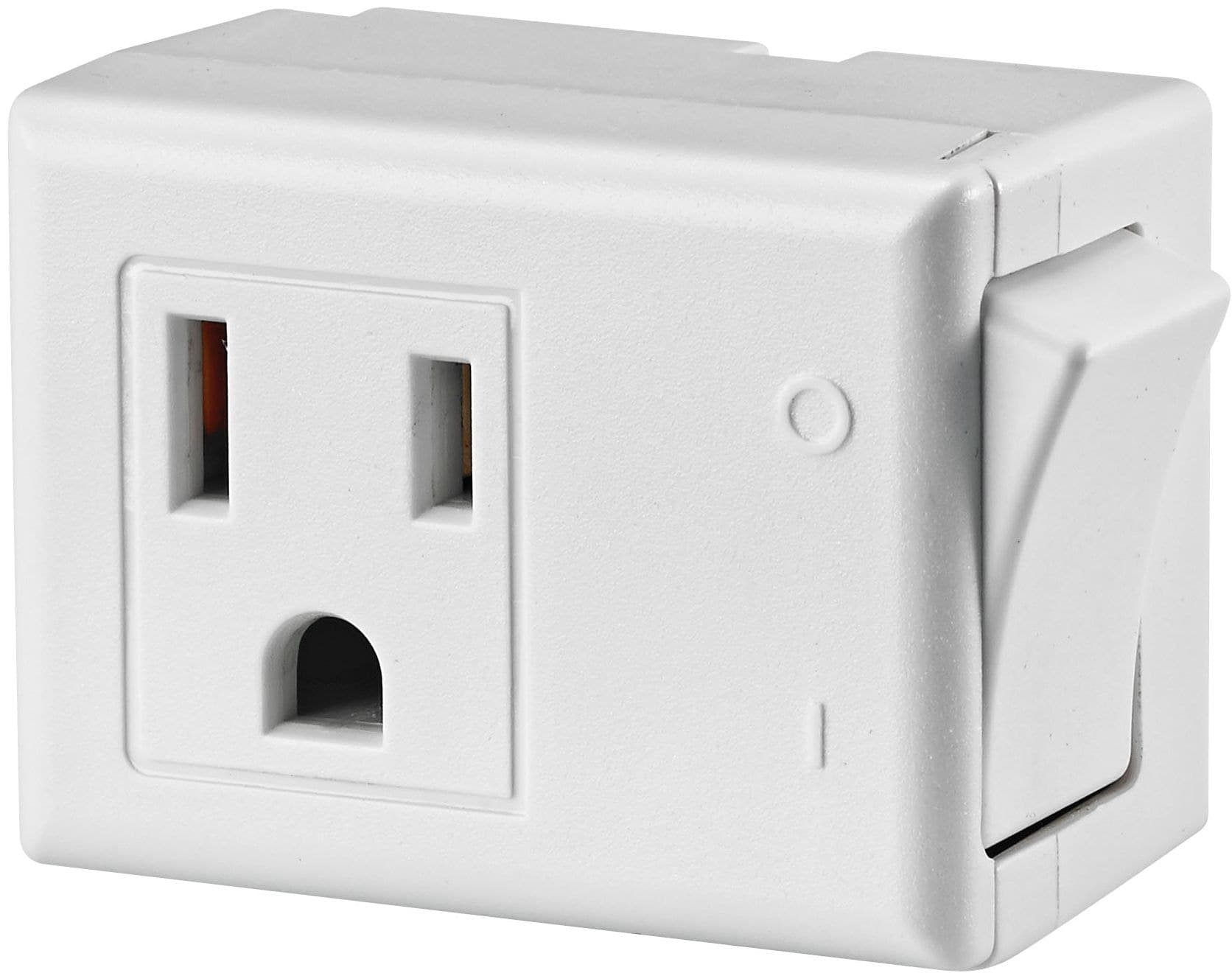 Leviton 01469-00W Plug-in Switch, 13 Amp, 125 Volt, Non Grounding, White