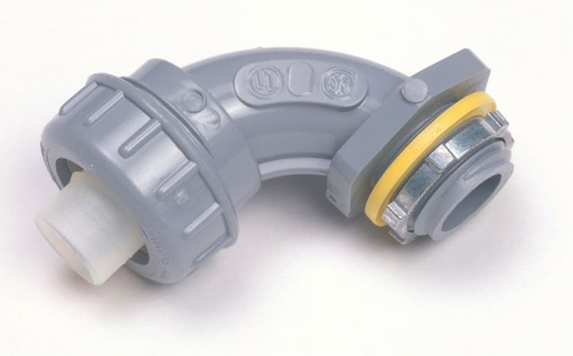 IPEX 37036-712 90° PVC Carflex Fitting with O Ring, Foam Washer and Locknut