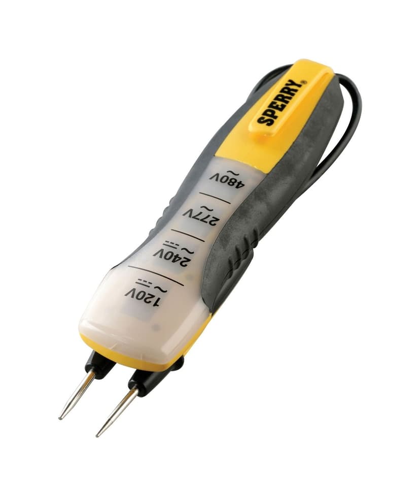 Sperry ET6204 4 Range Compact Voltage Tester, 80-480 VAC/DC, Yellow