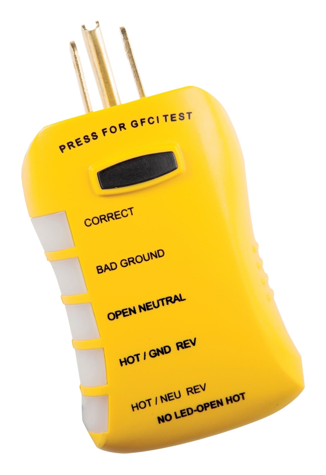 Sperry HGT6520 Stop Shock II GFCI Outlet Circuit Analyzer Tester with LED Indicator of Wiring Error