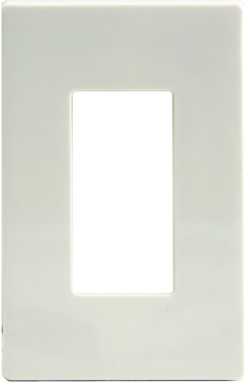 Atron Electro Industries DP42354R Screwless Rocker Style Switch Plate, 1 Gang, White