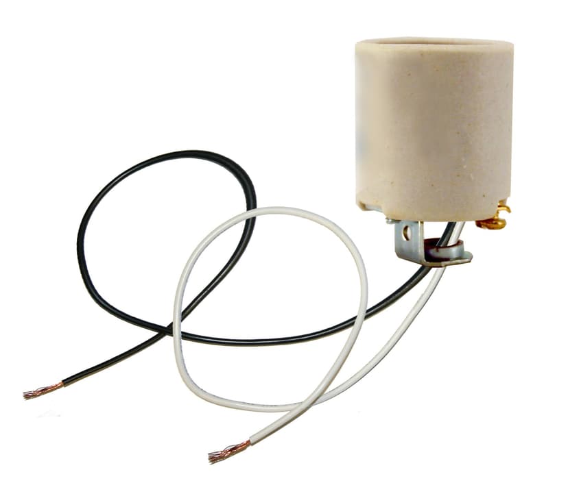 Atron Electro Industries LA991 Porcelain Socket with 6-in Leads, 660W, 250V