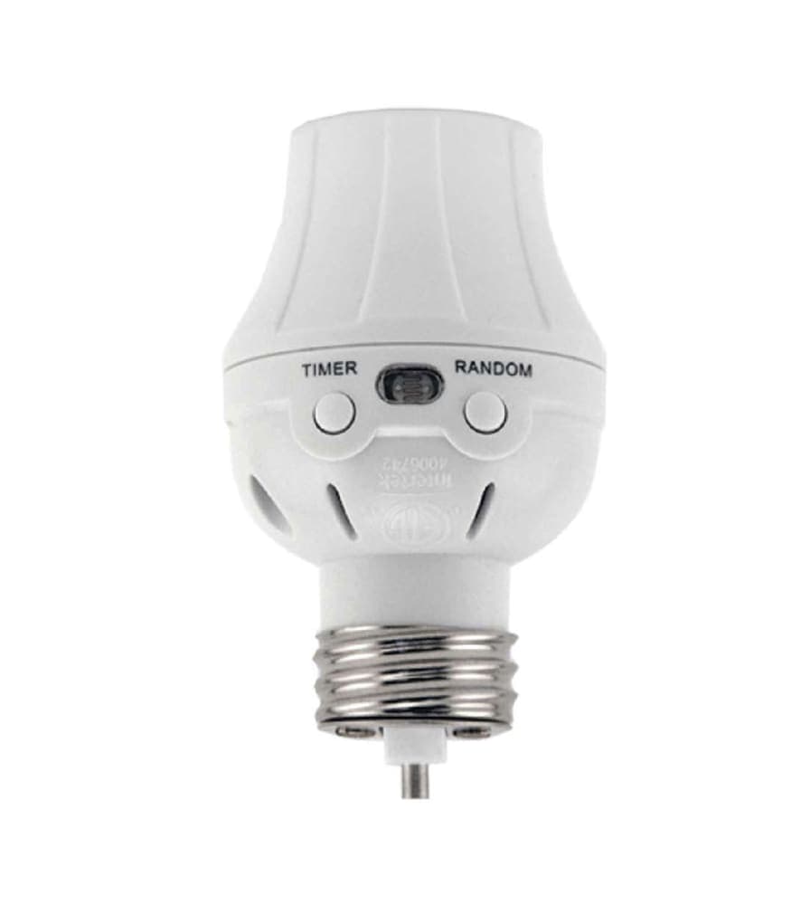 Atron Electro Industries PLT400 Indoor/Outdoor Programmable Dusk/Dawn Light Control, 100W, 120V, White