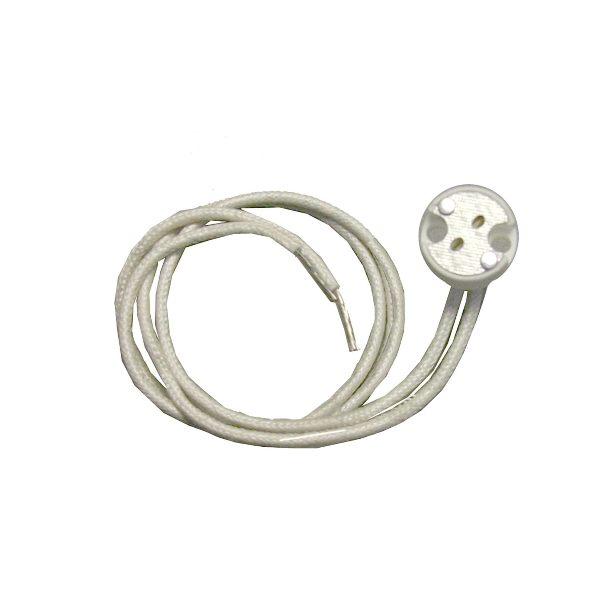 Atron Electro Industries HLA200 Round Halogen Socket, 100W, 250V, White