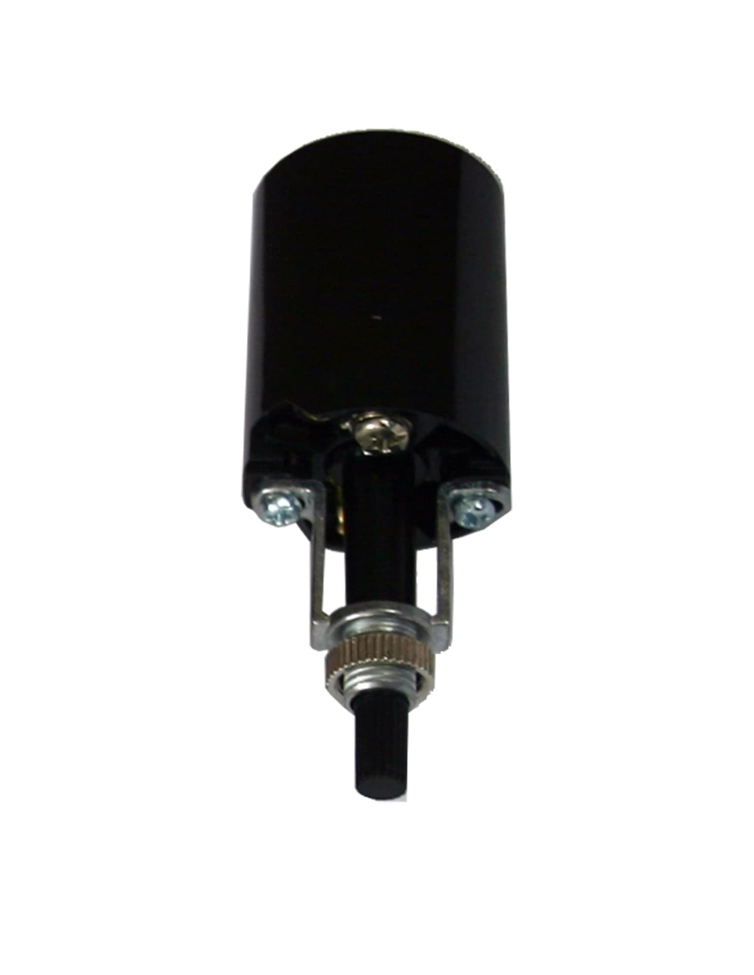 Atron Electro Industries LA1133 Medium Base Phenolic Turn Knob Socket, 660W, 250V, Black