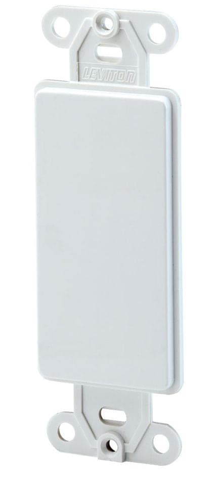 Leviton 80414-752 Decora Blank Adapter Plate, White