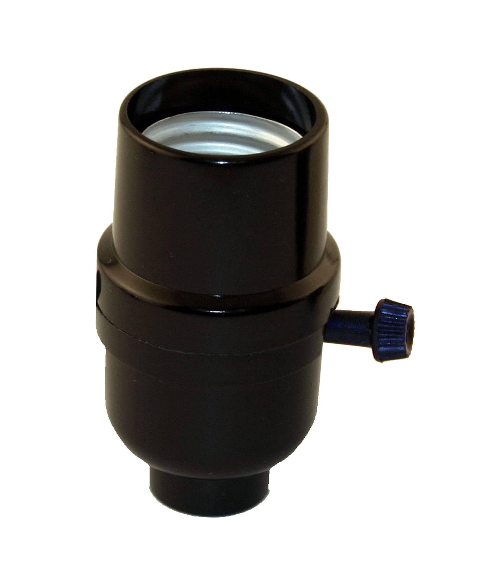 Atron Electro Industries LA943 Tri-Lite Turn Knob Socket,250W, 250V, Black