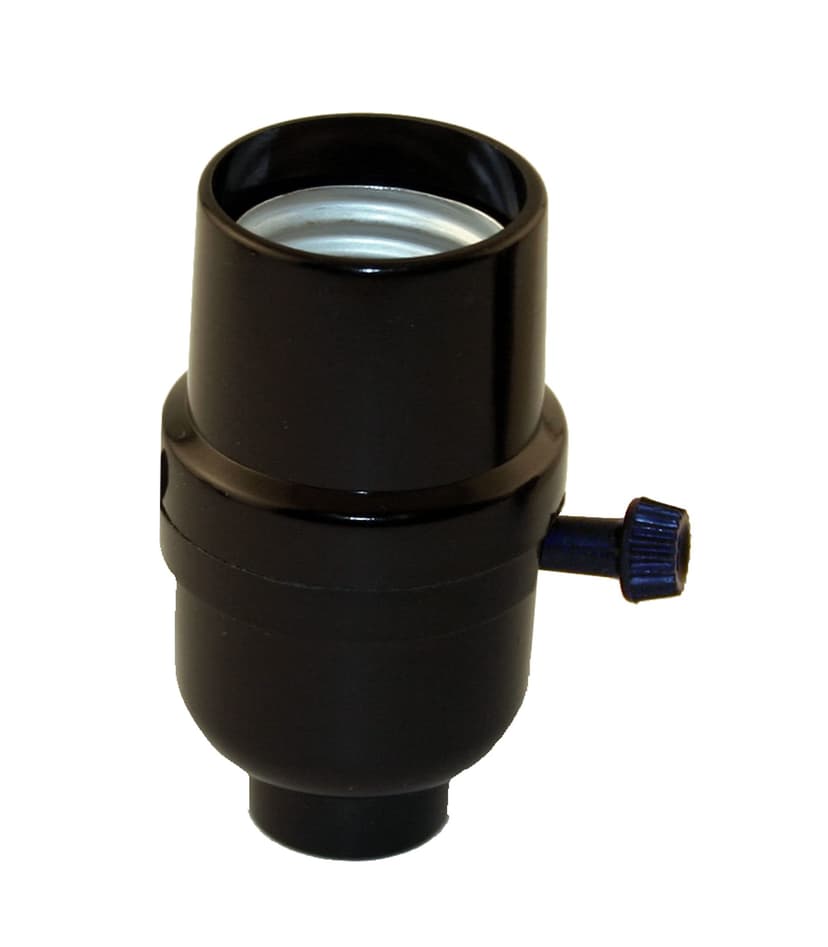 Atron Electro Industries LA943 Tri-Lite Turn Knob Socket,250W, 250V, Black