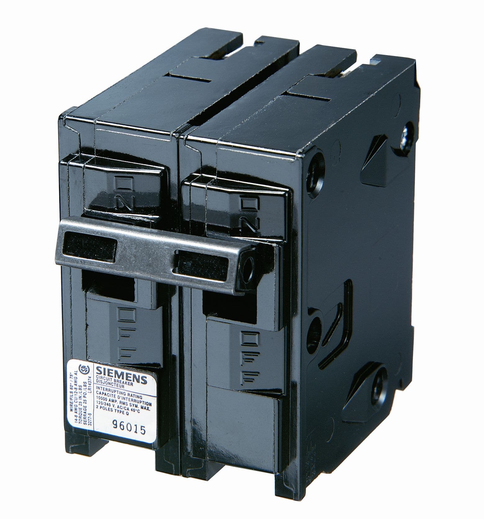 SIEMENS Q240 Type Q/QP Circuit Breaker, Black, 40A, 240V, 2 Pole