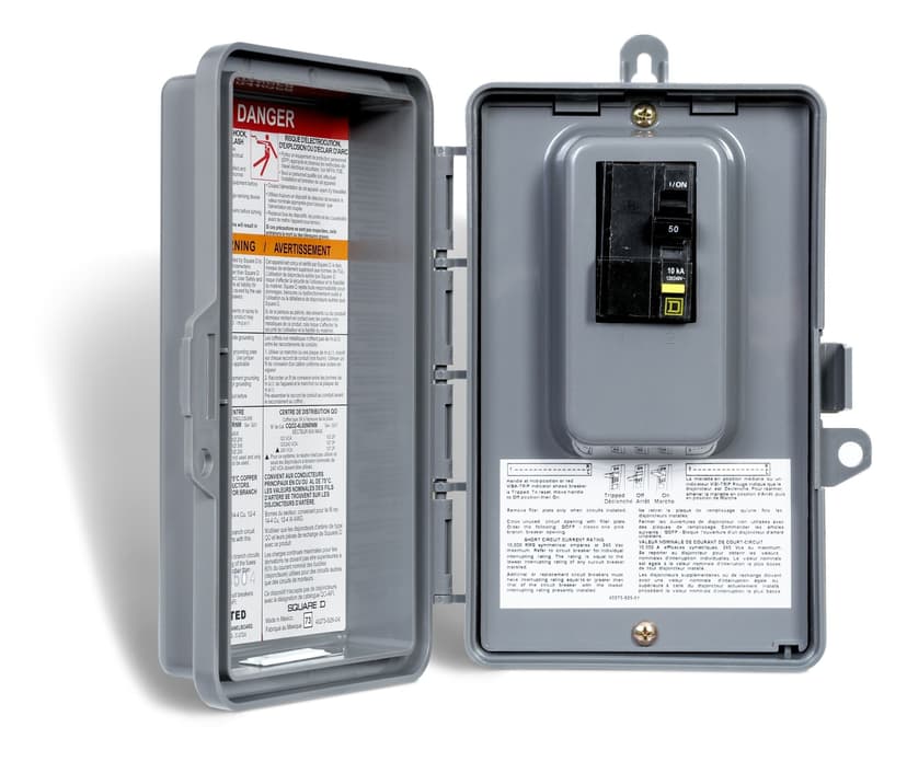 Square D Tub/Pool/Spa Circuit Breaker Load Centre, 50A, 240V