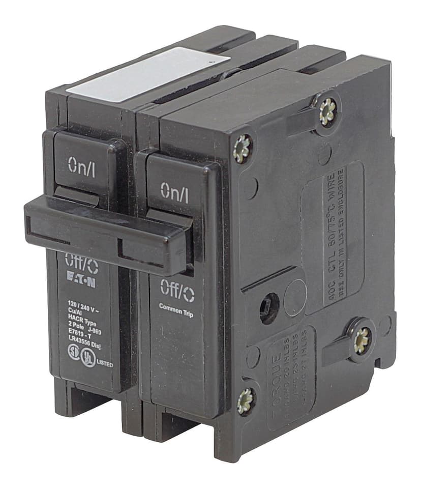 Eaton 15 Amp 2-Pole Plug-In Circuit Breaker