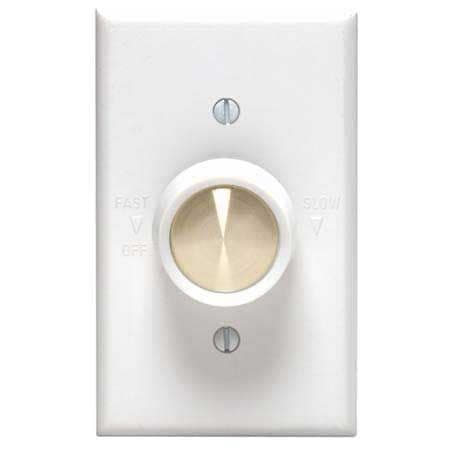 Leviton 06616-732 Trimatron Rotary Fan Speed Control with Three Pre-set Fan Speeds, White