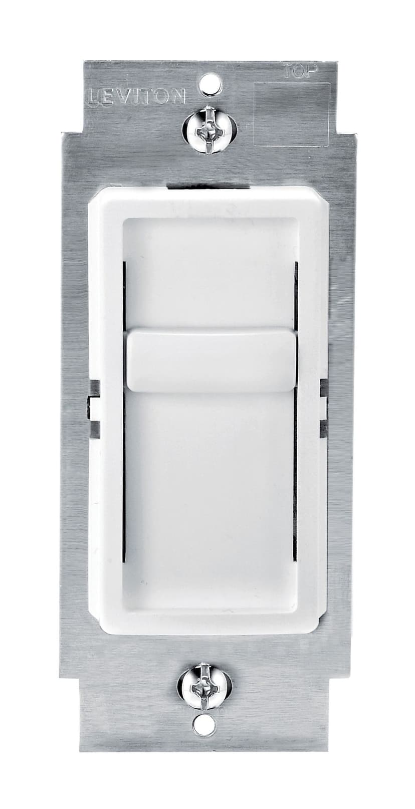 Leviton 06672-742 Decora SureSlide Universal Slide Dimmer, 600W Incandescent, 150W Dimmable LED/CFL, White