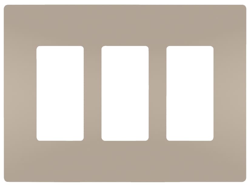Legrand RWP263NICC6 Radiant Screwless Wallplate, 3 Gang, Nickel
