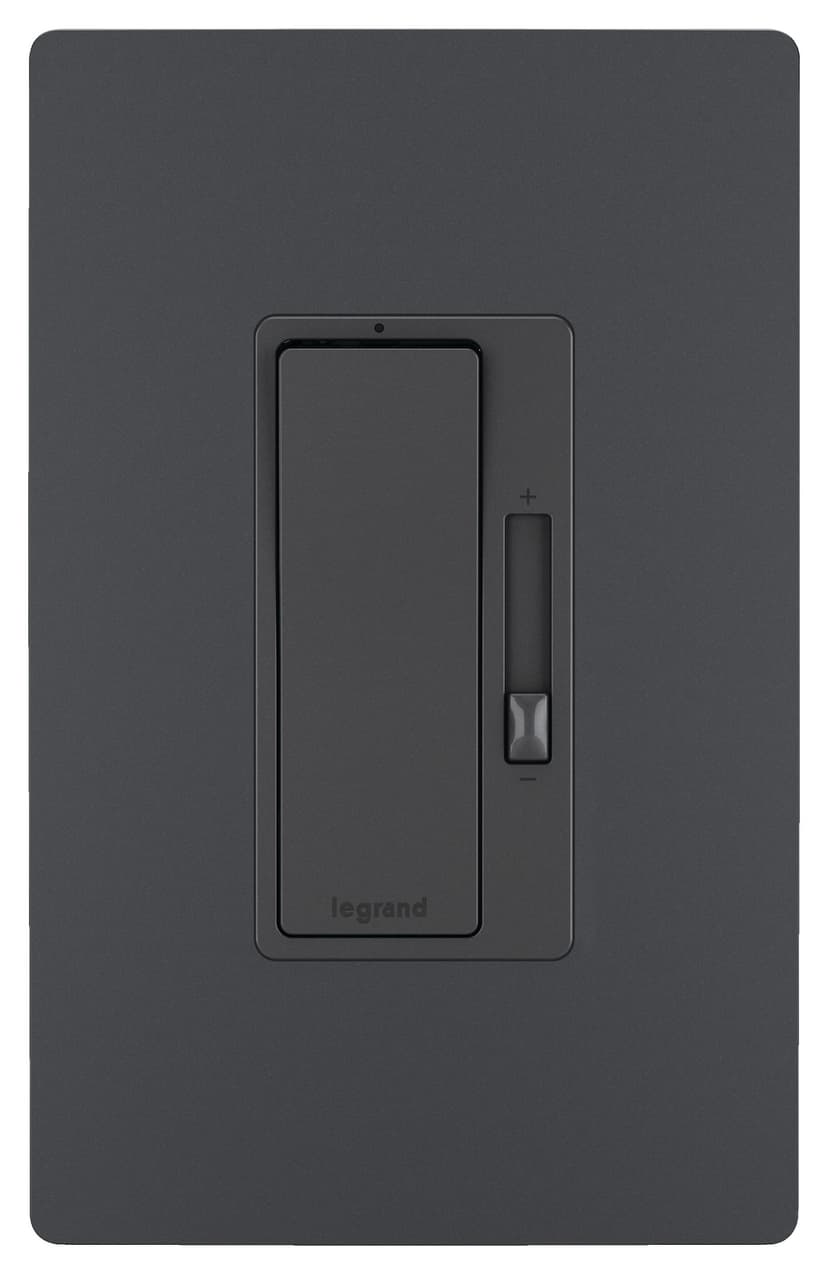 Legrand RWP26GCC6 Radiant Screwless Wallplate, 1 Gang, Graphite