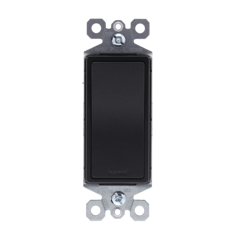 Legrand TM870GCC10 Radiant Single-Pole Switch, 15A, Graphite