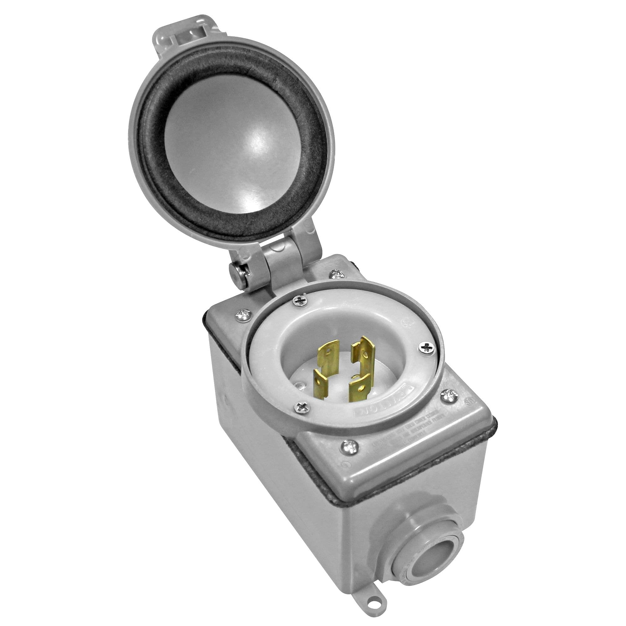Leviton 37830-700 30A,125/250V Generator Power Cord Inlet Kit with IP64 Rated Weatherproof Cover